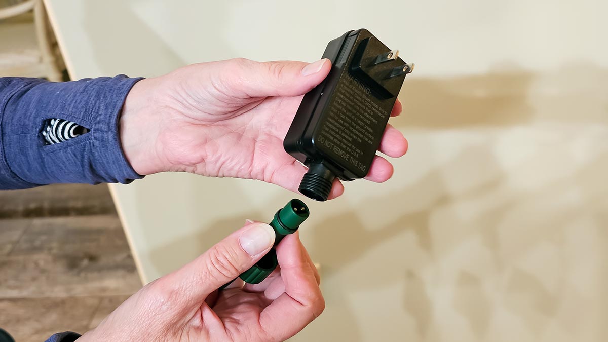 Attaching components of the Govee Sparkle Lights