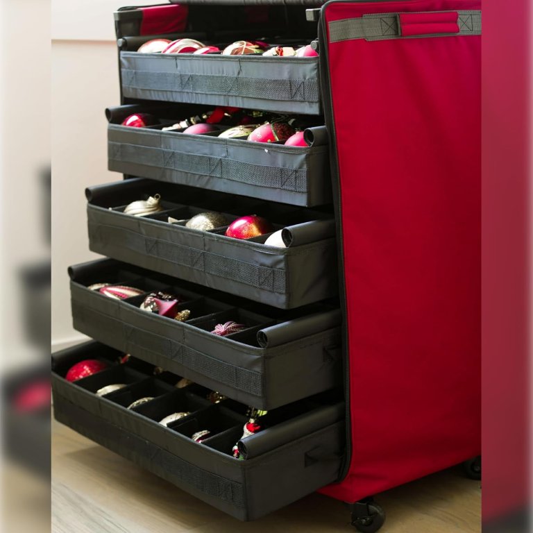 Balsam Hill Deluxe Rolling Ornament Chest