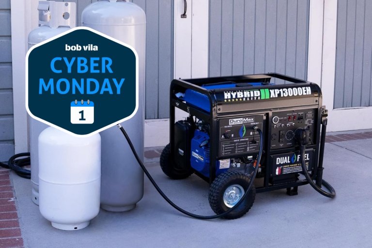 DuroMax 13000 Watt Dual Fuel Generator Cyber Monday deal can back up a home