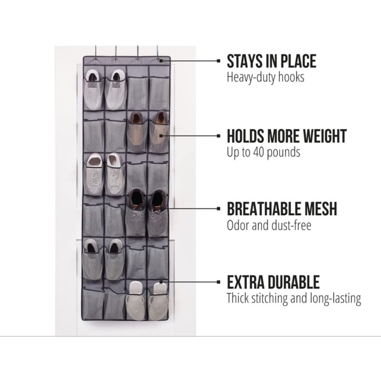 GORILLA GRIP Over the Door Shoe Organizer