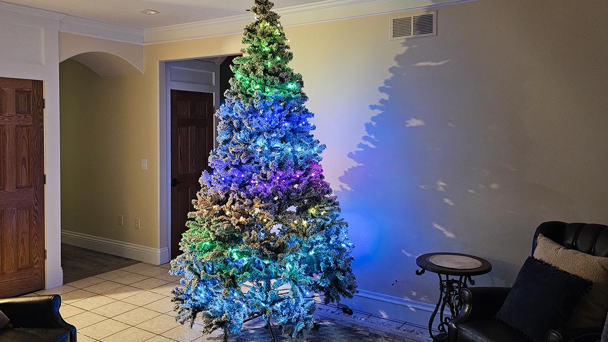 Govee Sparkle Lights in dimly lit room