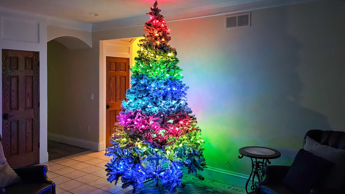 Govee Sparkle Lights multi color in semi-dark room