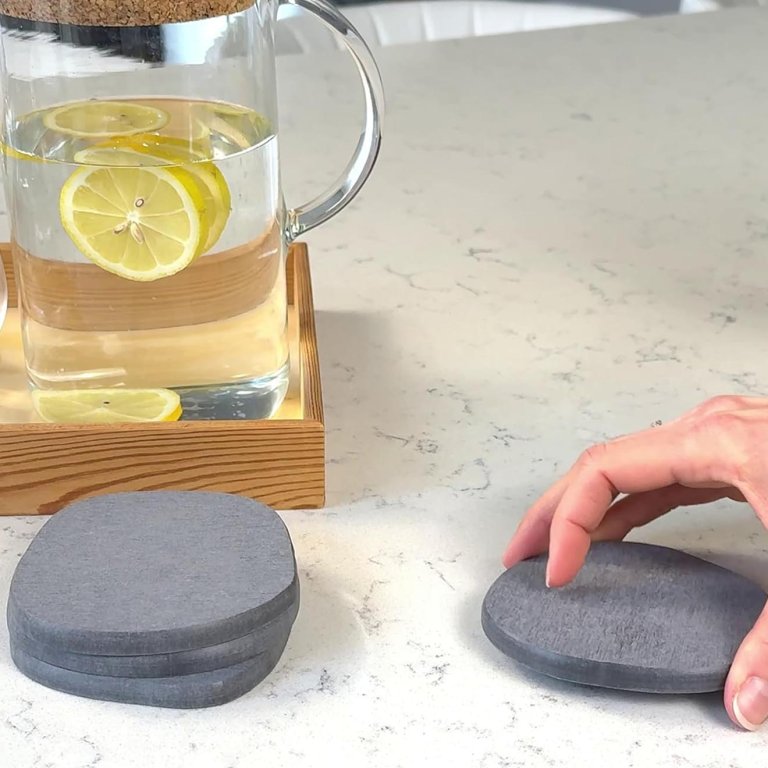 Holiday Host Gifts Deals Diatomaceous Earth Stone Coaster Set