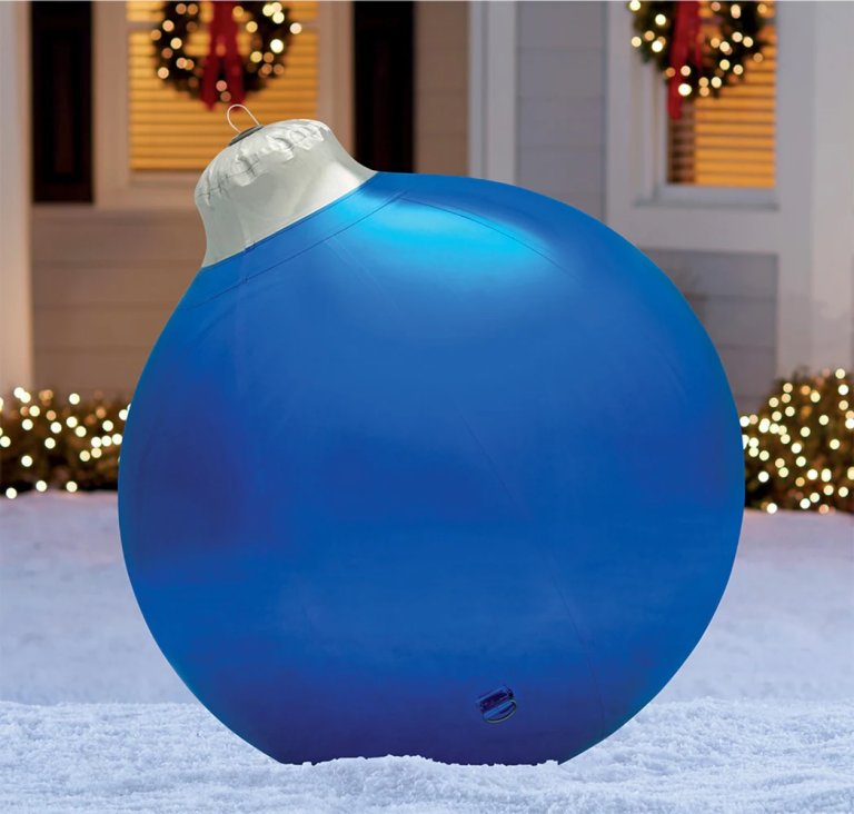 Holiday Lighting 3-Foot Blue Ornament