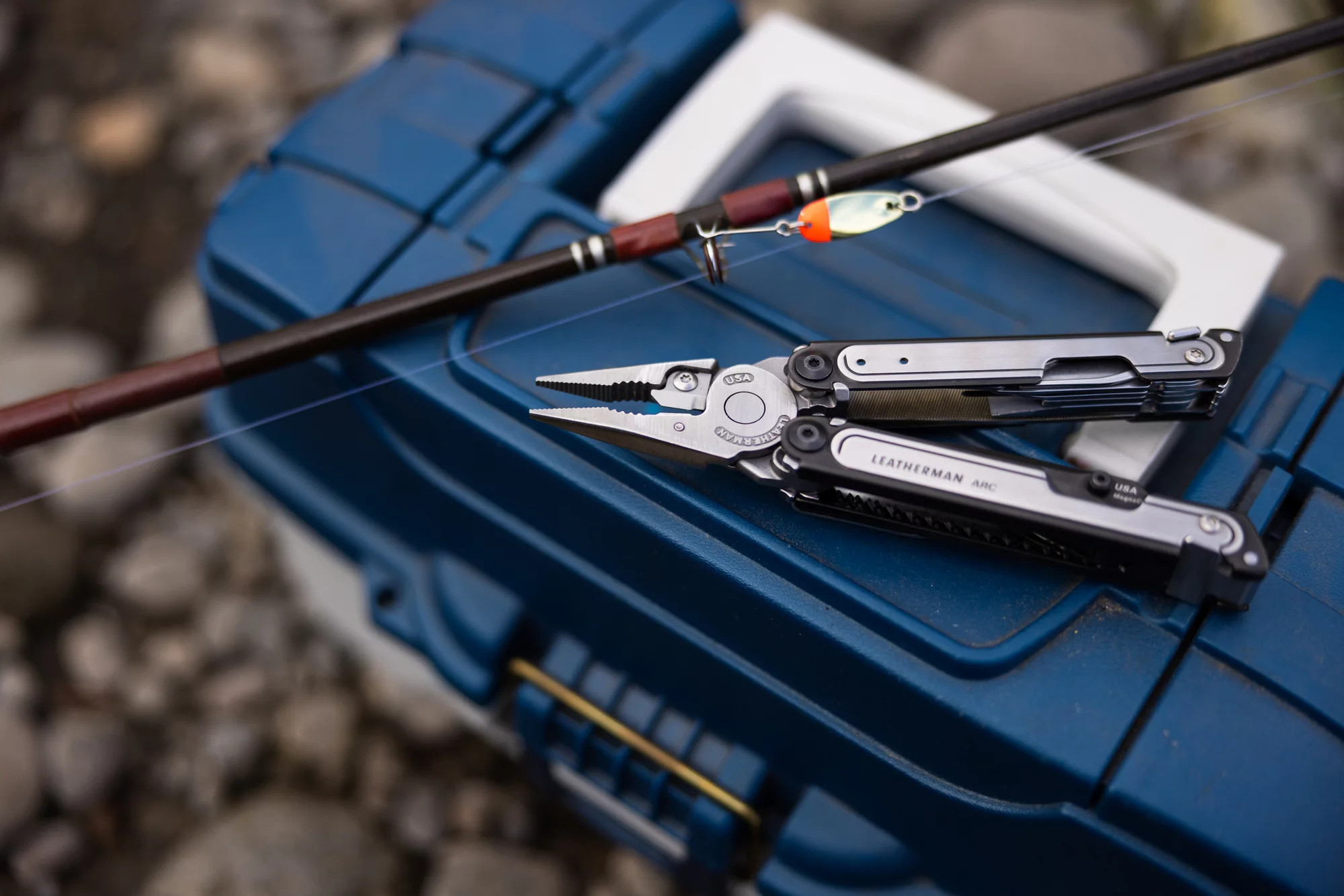 Leatherman ARC multi-tool in use for fishing