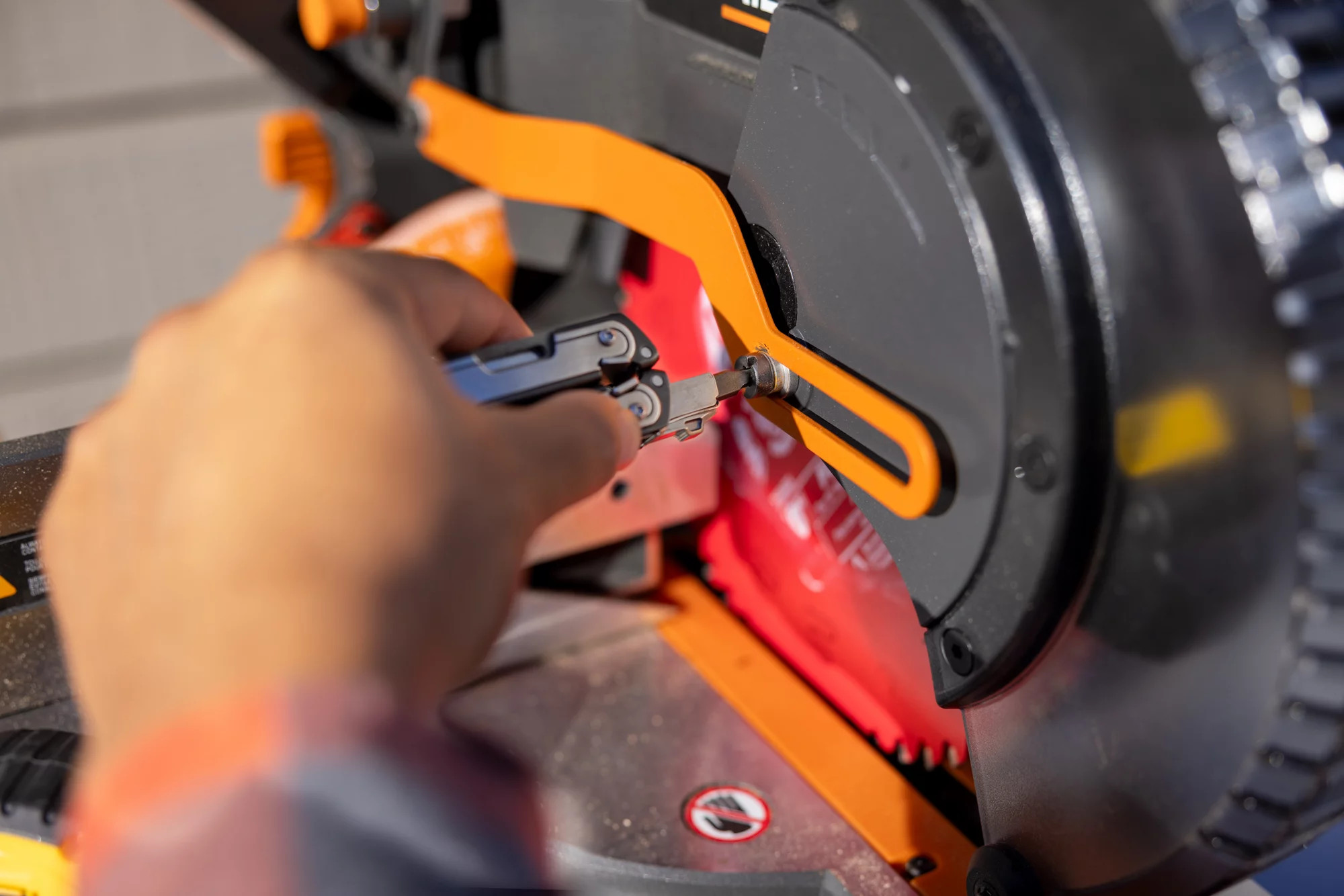 Leatherman ARC multi-tool in use for multi purposes