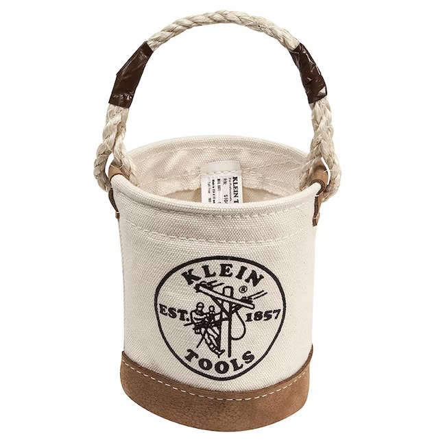 Mini Klein Tools Bucket Bag on white background