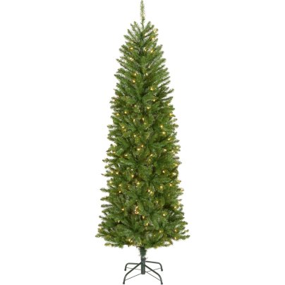 National Tree Company 6.5 ft Pre-Lit Kingswood Fir Slim