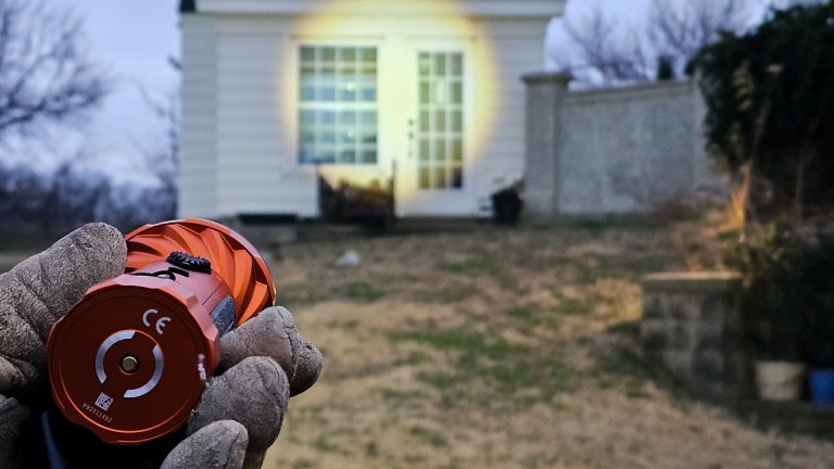 Not even dark but the Marauder Mini 2 creates bright light on shed-2