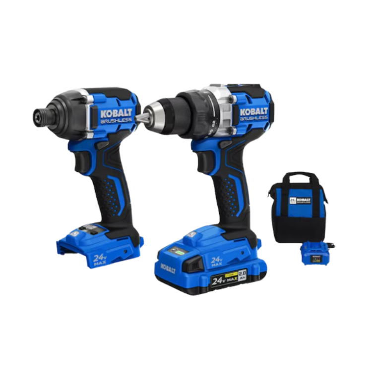 Kobalt 24-volt 2-Tool Brushless Power Tool Combo Kit with Soft Case