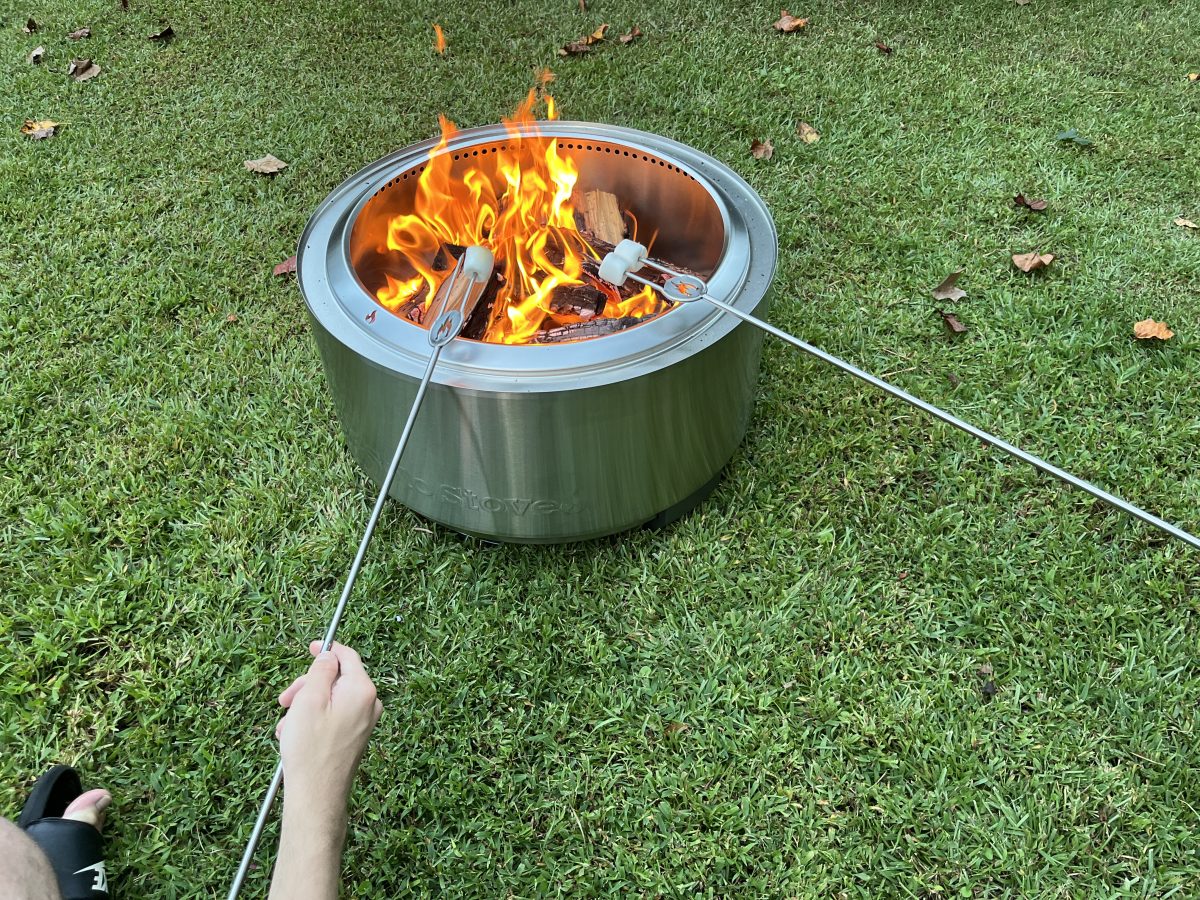 Solo Stove Summit 24 skewers and marshmallows