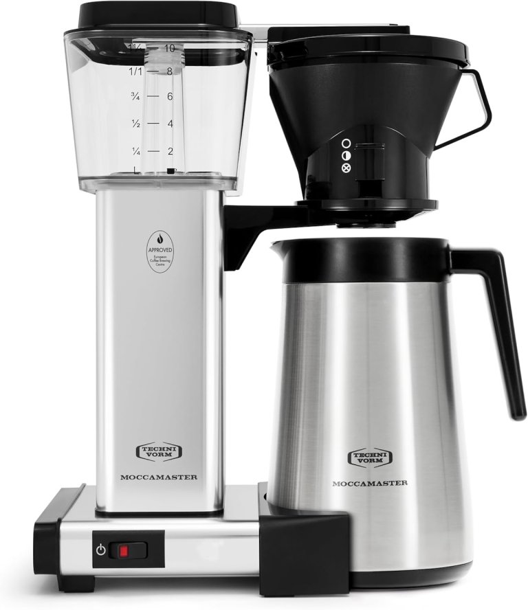 The Technivorm Moccamaster KBT Coffee Maker on a white background