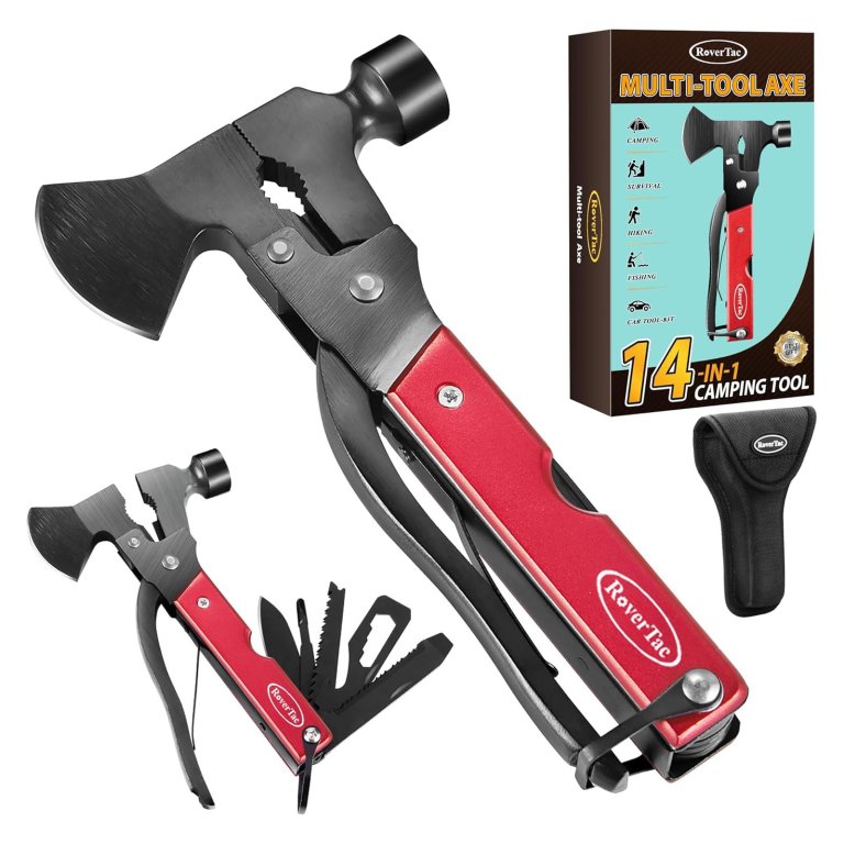 The Best Multitool Gifts RoverTac 14-in-1 Multitool Camping Axe Hatchet
