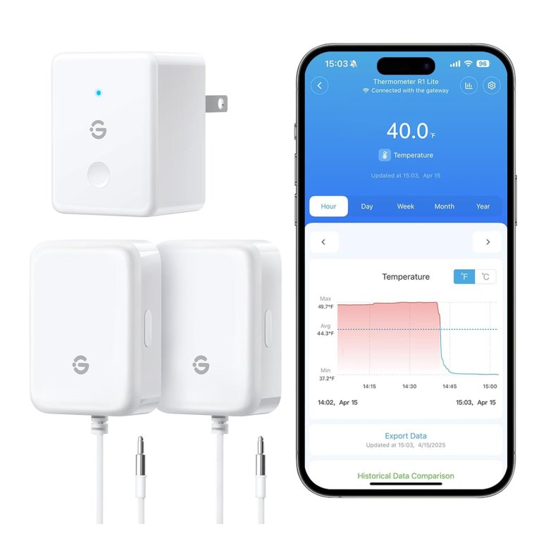 The Best Smart Gadgets for the Kitchen GoveeLife Wi-Fi Refrigerator Thermometer