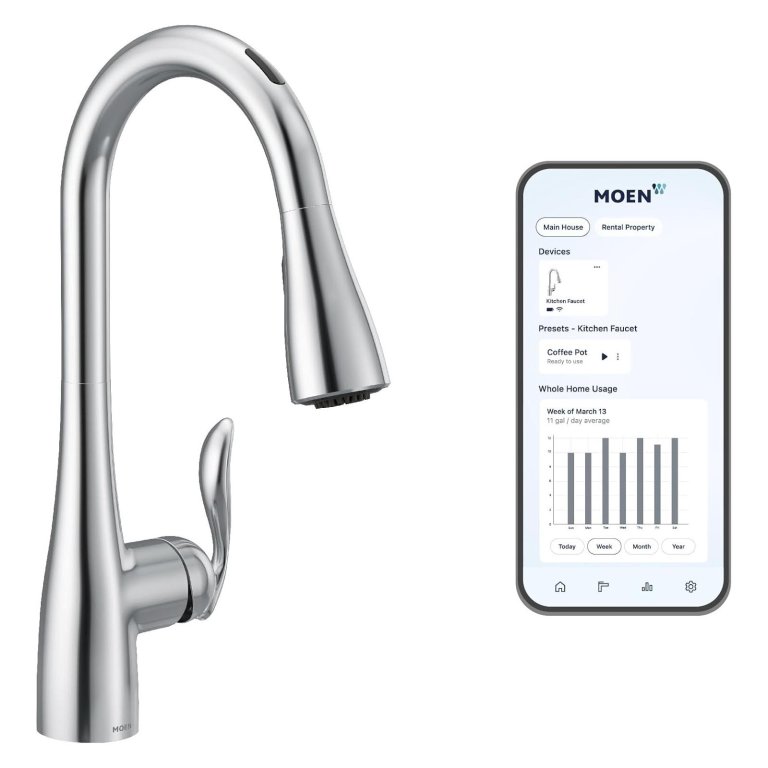 The Best Smart Gadgets for the Kitchen Moen Arbor Smart Kitchen Faucet