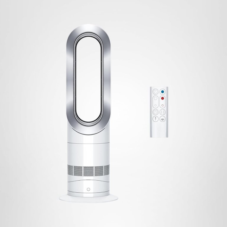 Dyson Hot + Cool AM09 Jet Focus heater on a white background.