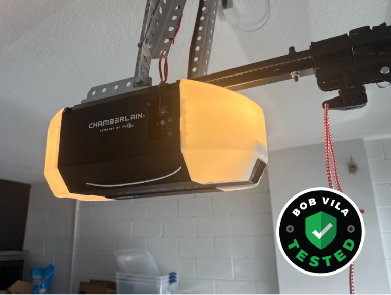 Chamberlain MyQ garage door opener installed