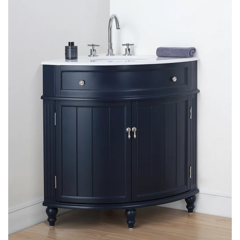 Corner bathroom vanity