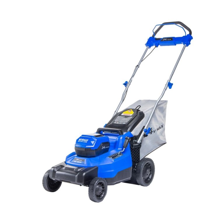 Kobalt Mower at Lowe's Kobalt 24V 16-Inch Push Battery Lawn Mower