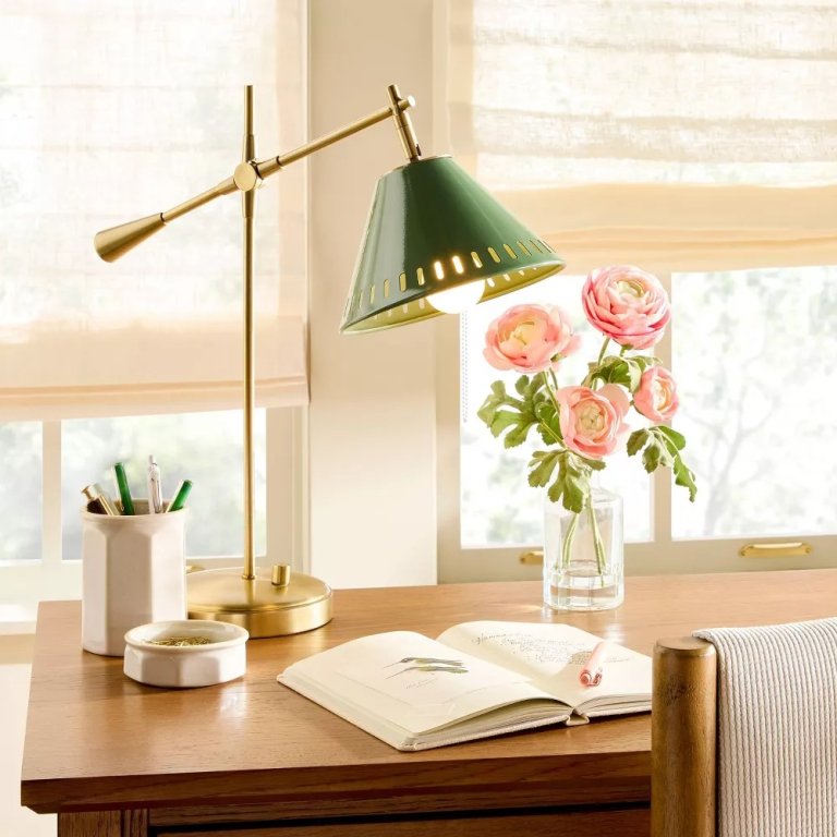Magnolia's new spring collection Brass Hinge Desk Lamp