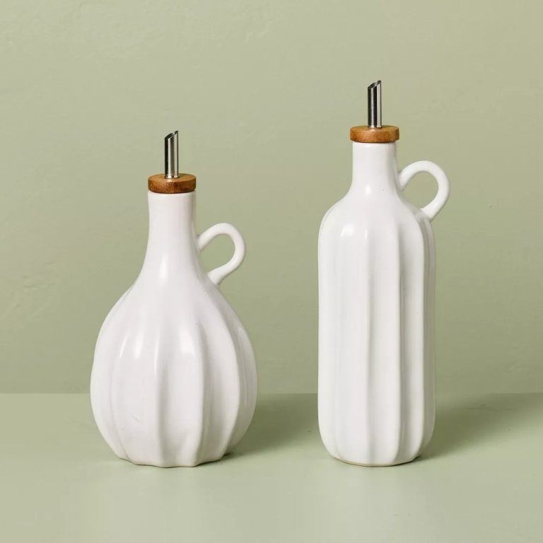 Magnolia's new spring collection Stoneware Oil and Vinegar Set