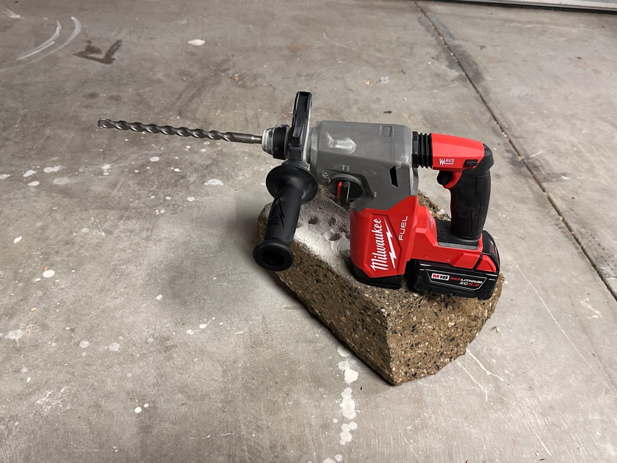 Milwaukee M18 FUEL 1-Inch SDS Plus Rotary Hammer close up
