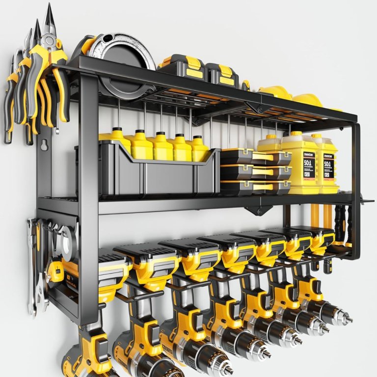 Wall-Mount Power Tool Organizer (300-lb capacity)
