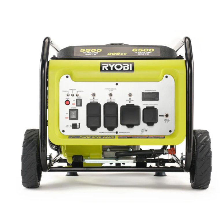 Ryobi 6,500W Open-Frame Gasoline Inverter Generator