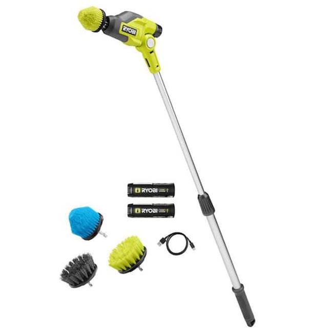 Ryobi Deal Under $50 Ryobi USB Lithium Telescoping Power Scrubber