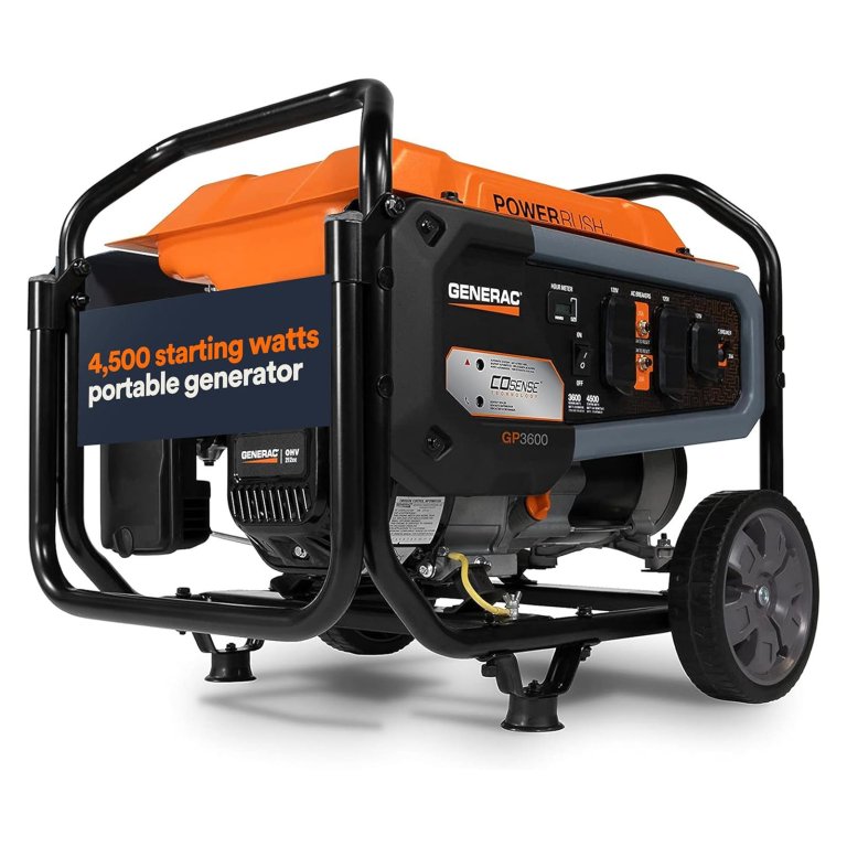 The Best Amazon Generator Deals Generac 4500W Portable Generator