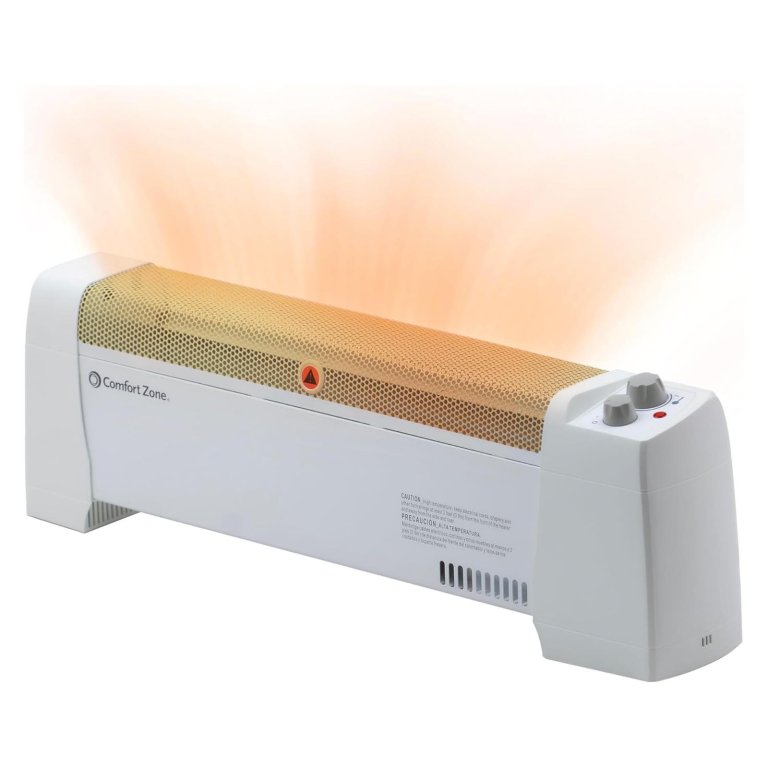 The Best Space Heaters for Basements Comfort Zone Convection Baseboard Heater