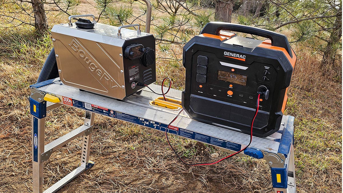 Useing BougeRV Diesel Heater with power bank