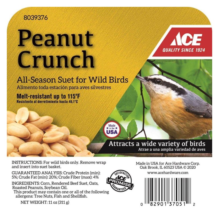 Ace’s President Day Deals Ace Peanut Crunch Bird Suet