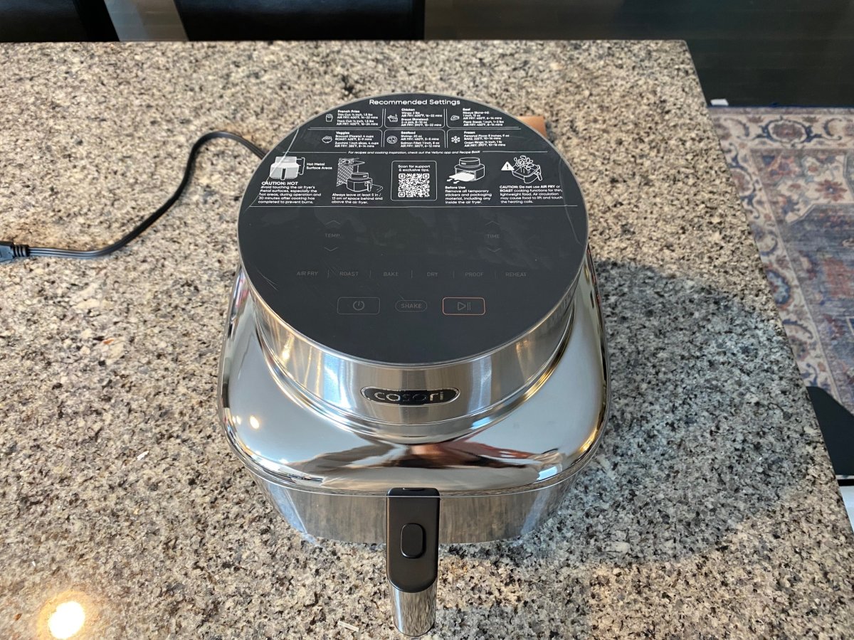 After unboxing, from the top