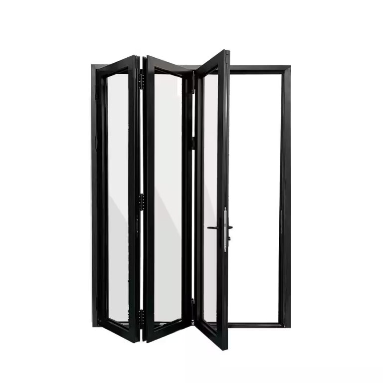 Folding patio door.