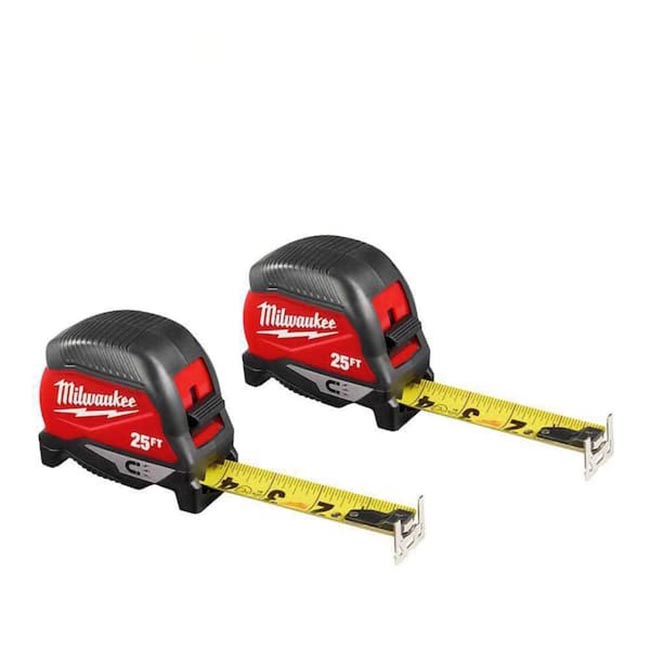 Home Depot Deals on Hand Tools Milwaukee 25 ft. Magnetic Tape Measure 2-Pack
