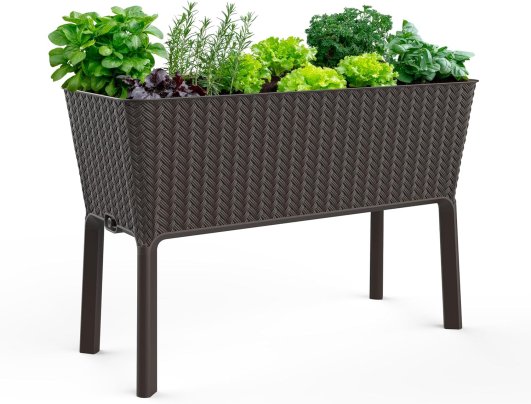 Best Raised Garden Bed Option Keter Splendor Self-Watering Raised Garden Bed