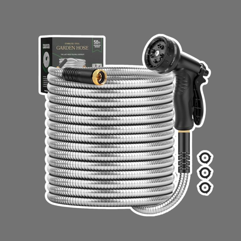 Stainless Steel Garden Hose with Nozzle