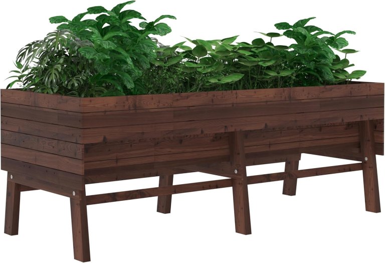 Best Raised Garden Bed Option: Veikous Large Cedar Wood Raised Garden Bed
