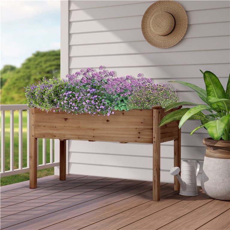 Wayfair Patio and Garden Deals Millwood Pines Elevated Planter