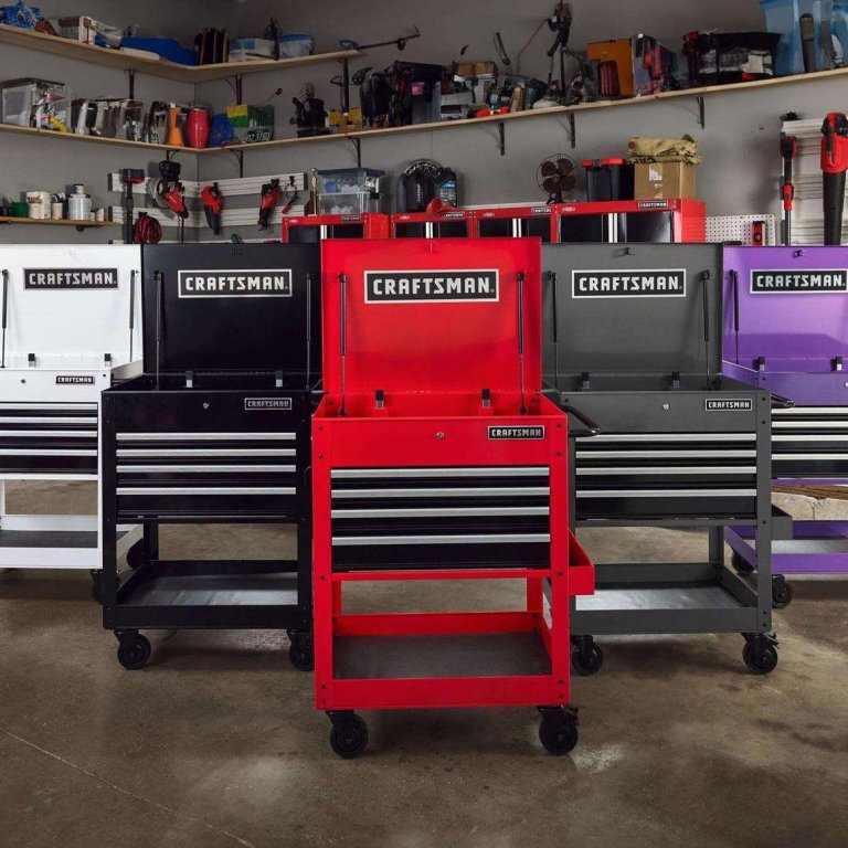 Ace Craftsman Tool Boxes Roundup Craftsman 30-Inch 4-Drawer Rolling Utility Cart