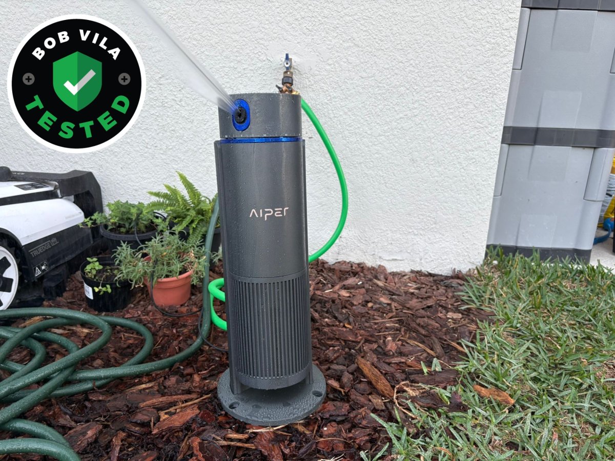 Aiper Irrisense 2 Smart Irrigation System set up for use during testing