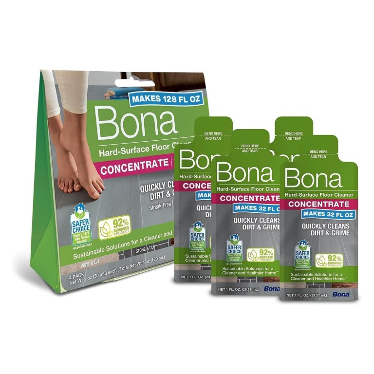 Amazon Big Spring Sale Cleaning Products Bona Multi-Surface Floor Cleaner Concentrate — 4-Pack
