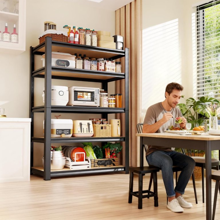 Amazon Big Spring Sale Storage Organization Deals 71H x 35W 5-Tier Heavy-Duty Garage Shelving