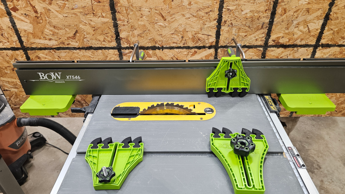 BOW fence and accesories in place