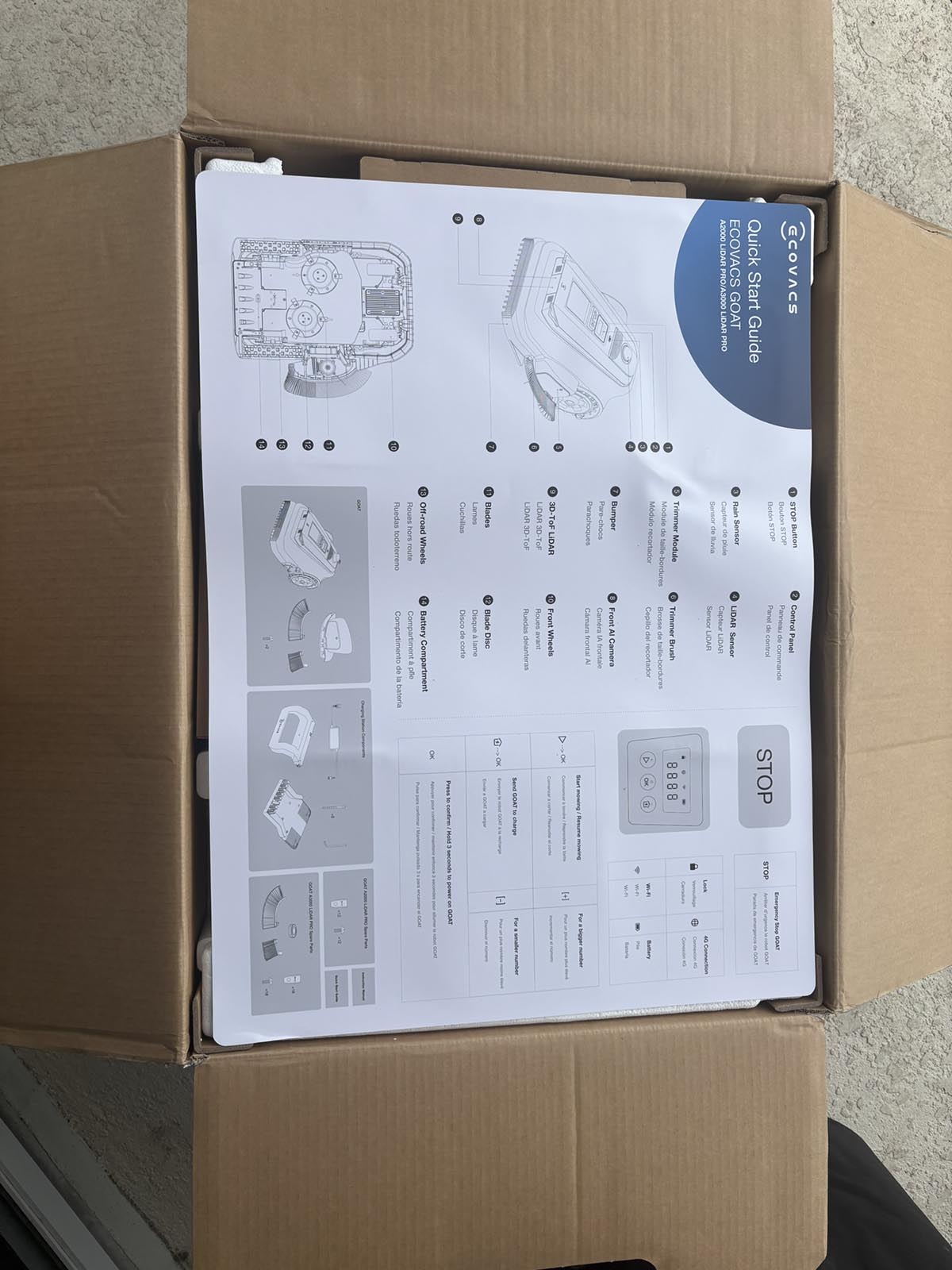 EcoVacs Goat A3000 PRO box