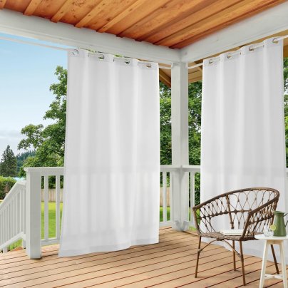 Exclusive Home Cabana Light-Filtering Grommet Curtain