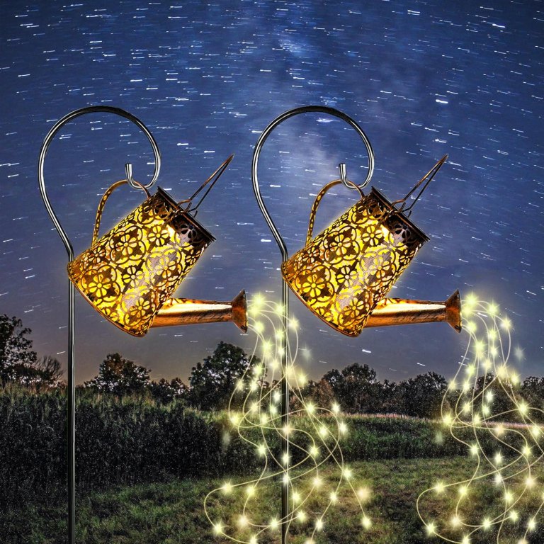 Garden Lighting Ideas Awendietou Solar Garden Watering Can Lights