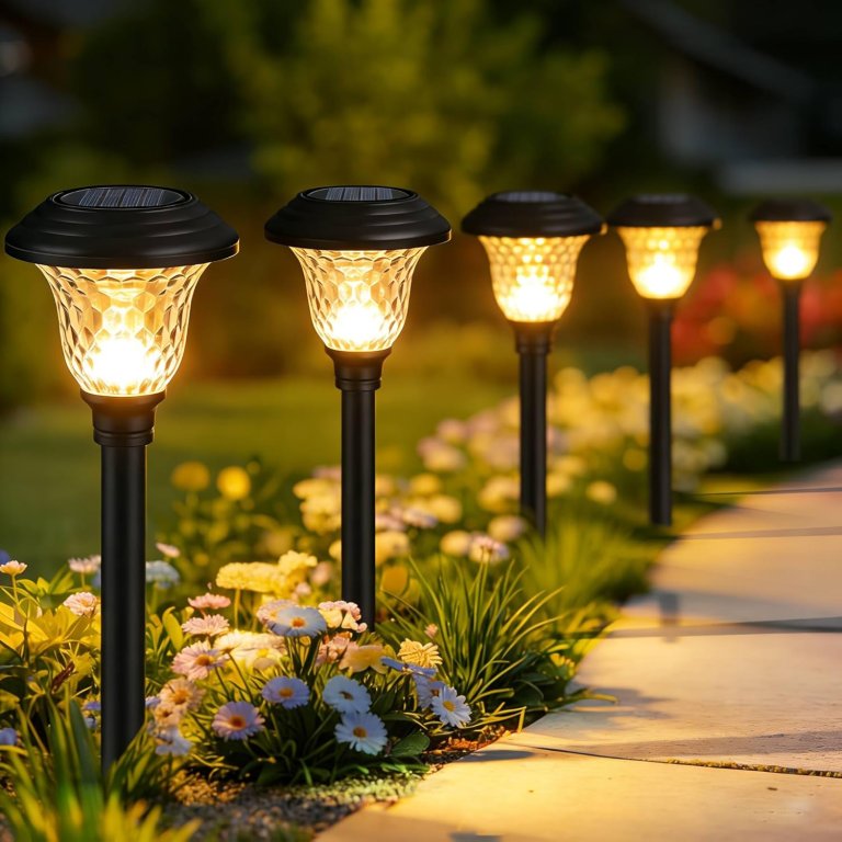 Garden Lighting Ideas Beau Jardin Color-Changing Solar Pathway Lights