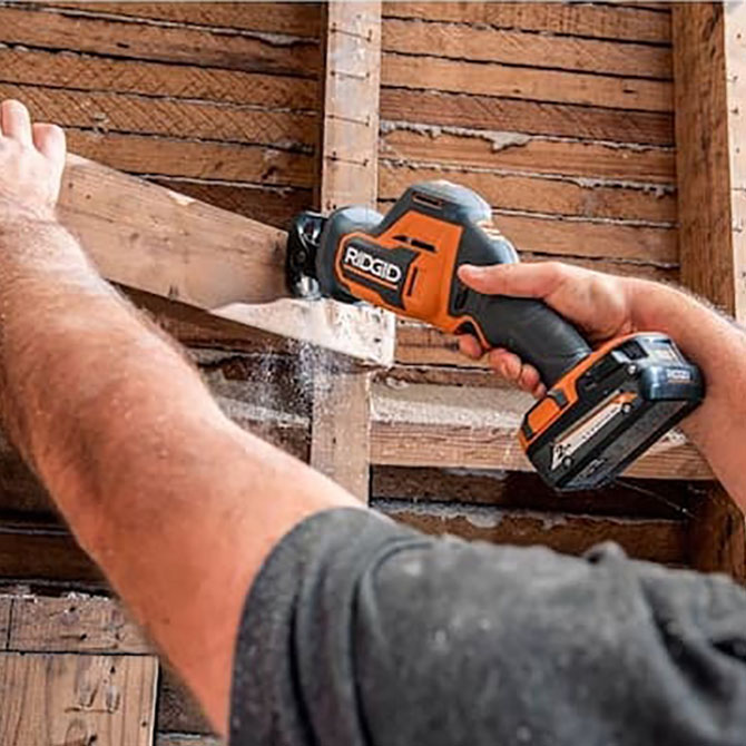 Home Depot Spring Rival Sale RIDGID One-Handed Reciprocating Saw